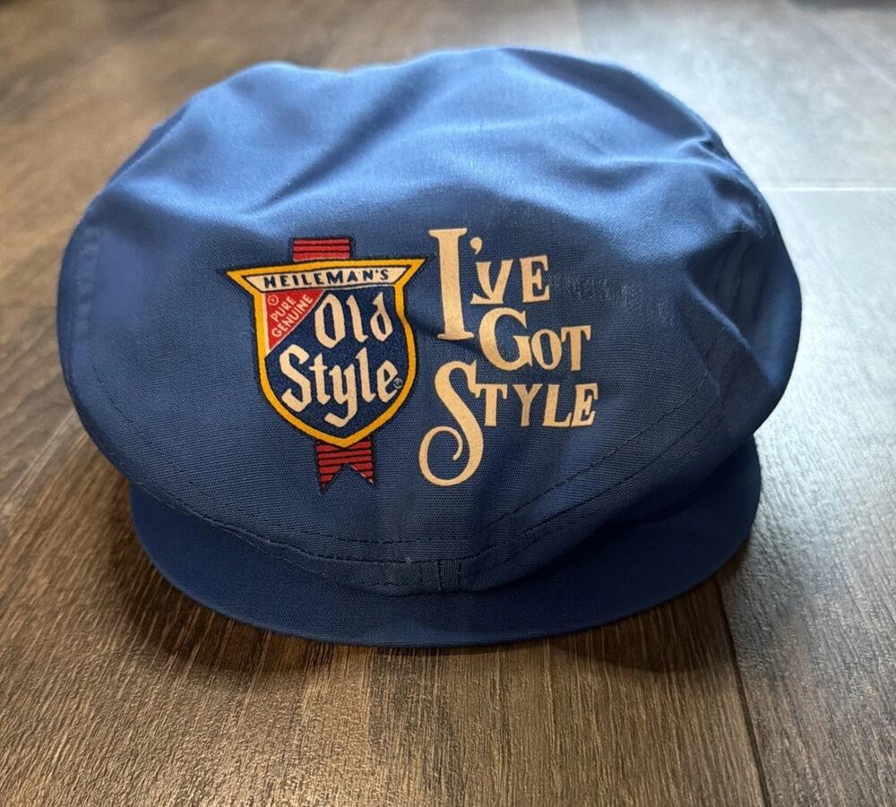 Vintage 70s 80s Hellmann's Old Style I've Got Style Blue Painter Snapback Hat